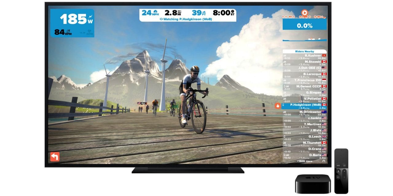 Relativ størrelse Arkæologiske Kollisionskursus Zwift på Apple TV | CykelStart.dk